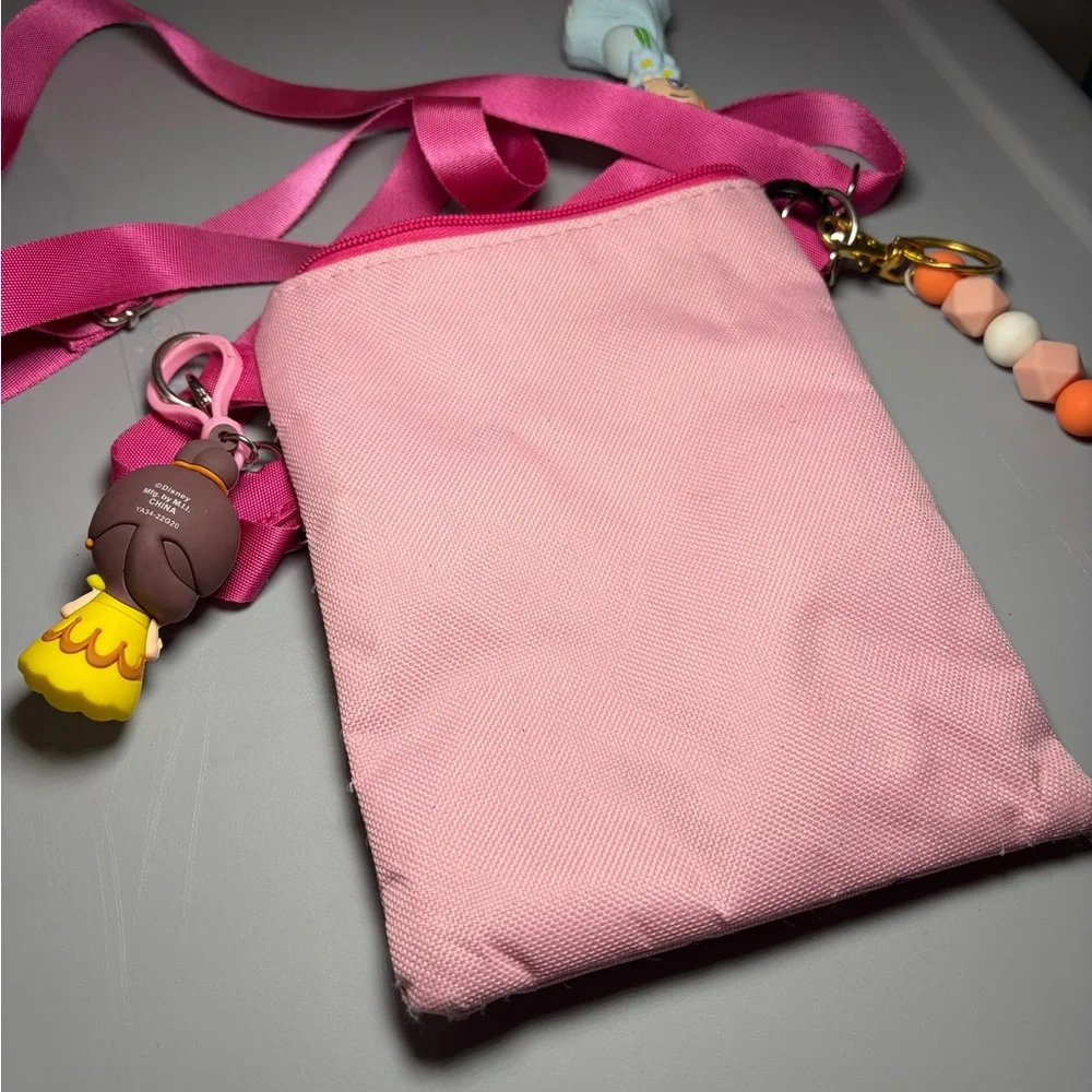 Charming Pink Kids Bag with Character Charms